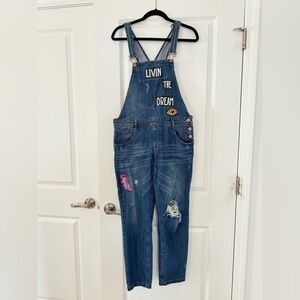 Forever 21 Blue Denim Overalls
